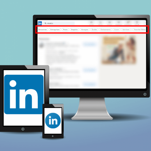 Mise en avant des filtres LinkedIn