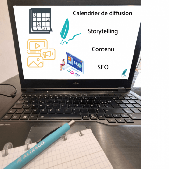 Calendrier de diffusion, Storytelling, Contenu, SEO